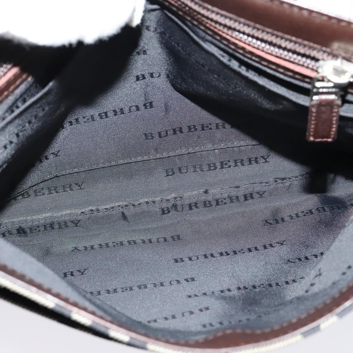 Burberry Vintage Flap Crossbody Bag Haymarket Canvas, BEIGE, NYLON, Shoulder bag