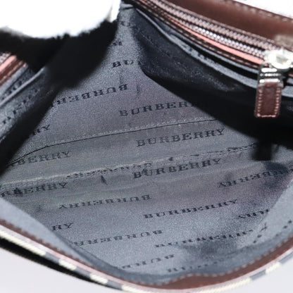 Burberry Vintage Flap Crossbody Bag Haymarket Canvas, BEIGE, NYLON, Shoulder bag