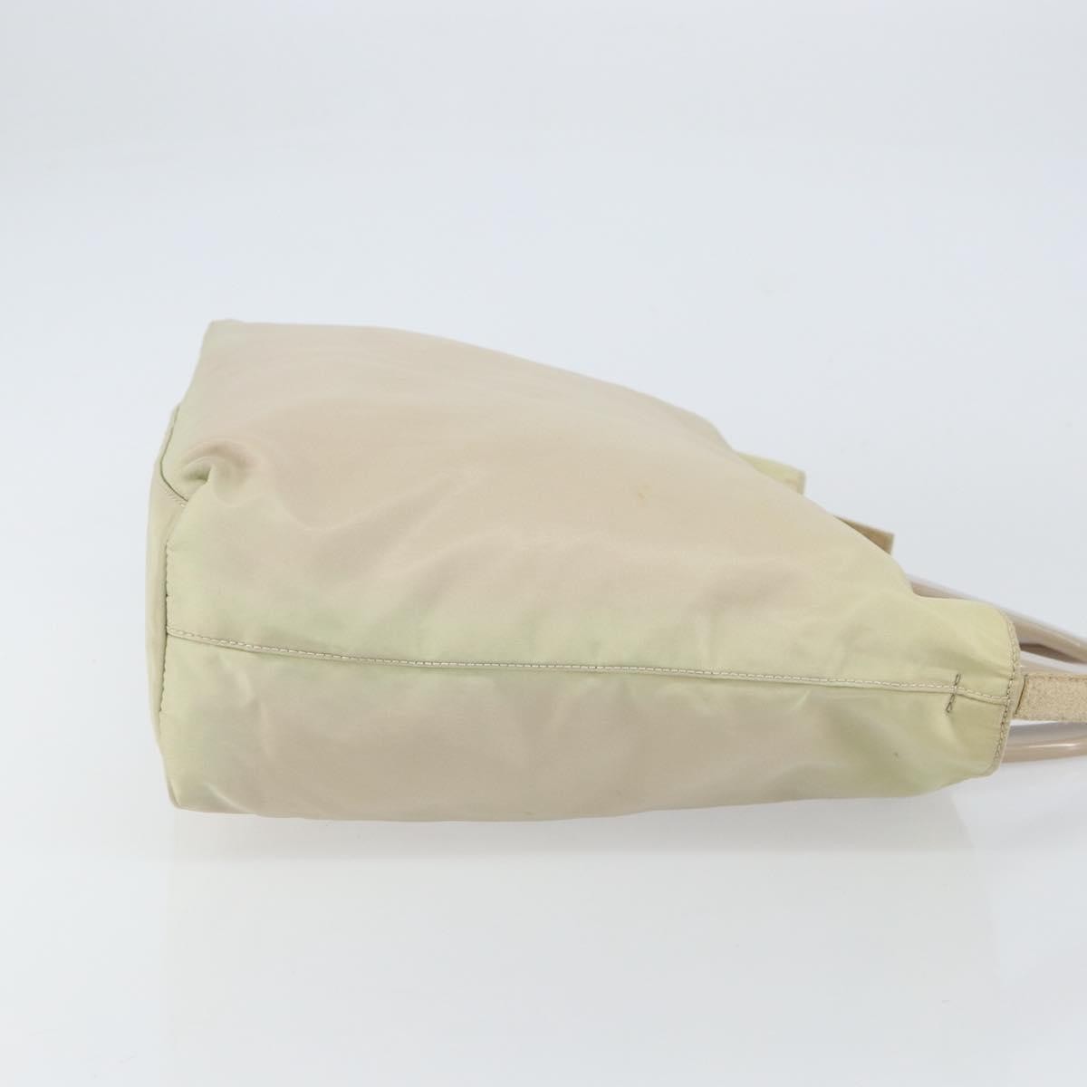 Prada Resin Handle Tote Tessuto, BEIGE, NYLON, Tote bag