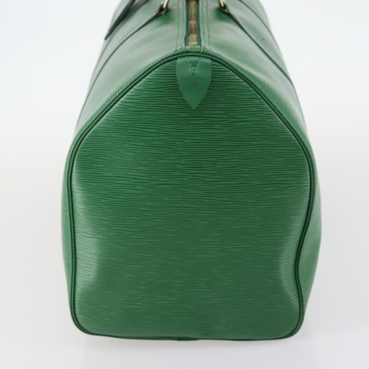Louis Vuitton Keepall Bag Epi Leather, GREEN, LEATHER, Travel bag
