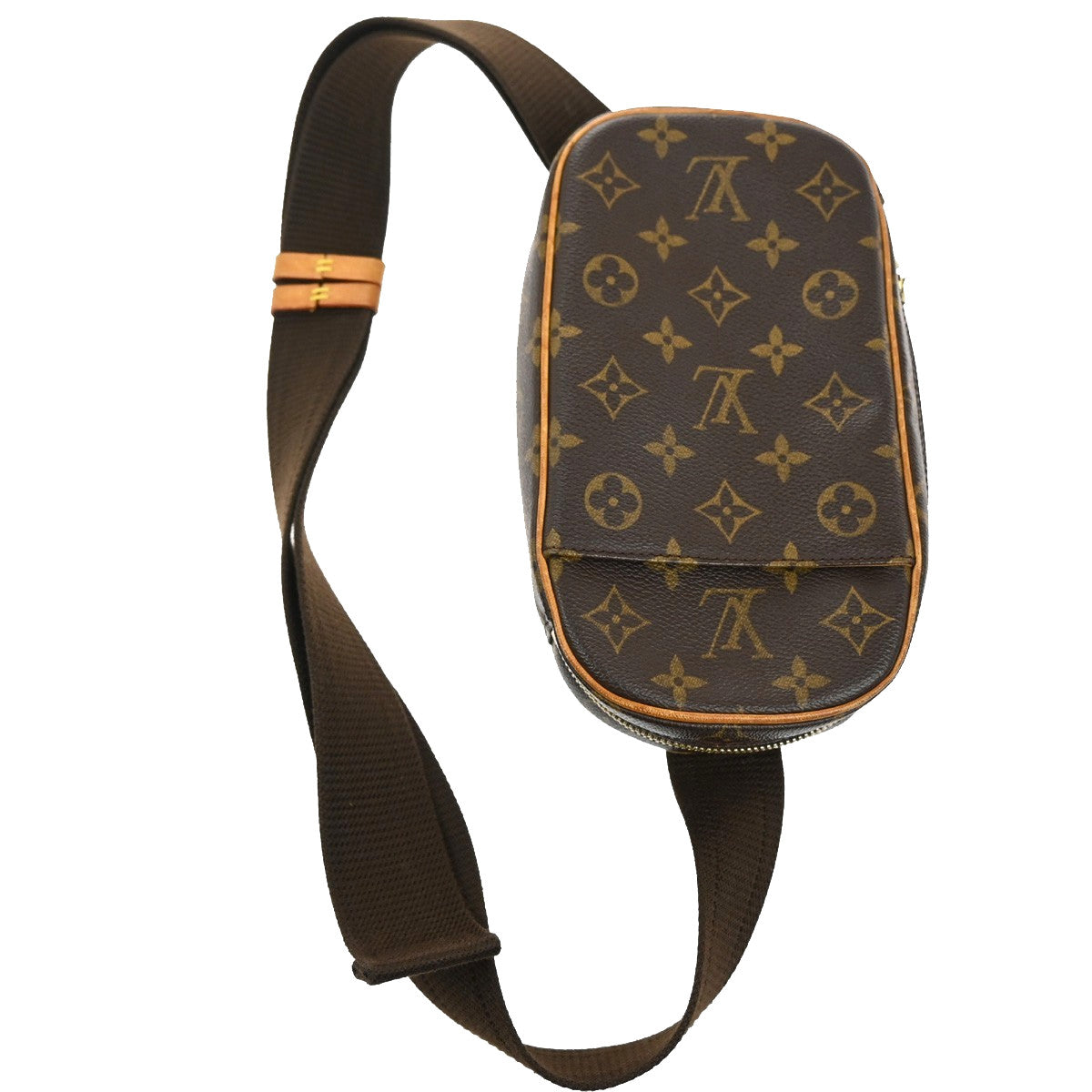 Louis Vuitton Pochette Gange Monogram Canvas, BROWN, CANVAS, Shoulder bag