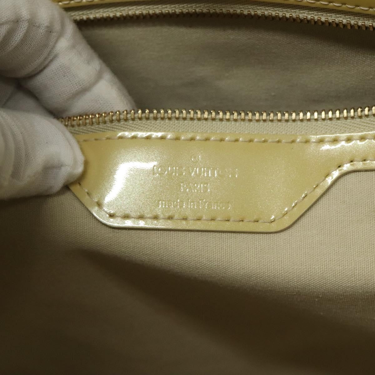 Louis Vuitton Wilshire Handbag Monogram Vernis, YELLOW, PATENT_LEATHER, Handbag