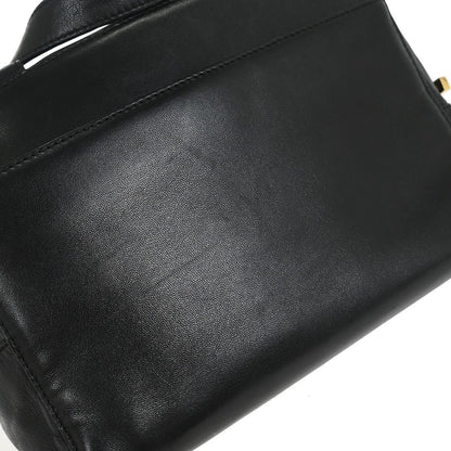 Loewe Anagram handbag Leather, BLACK, LEATHER, Handbag