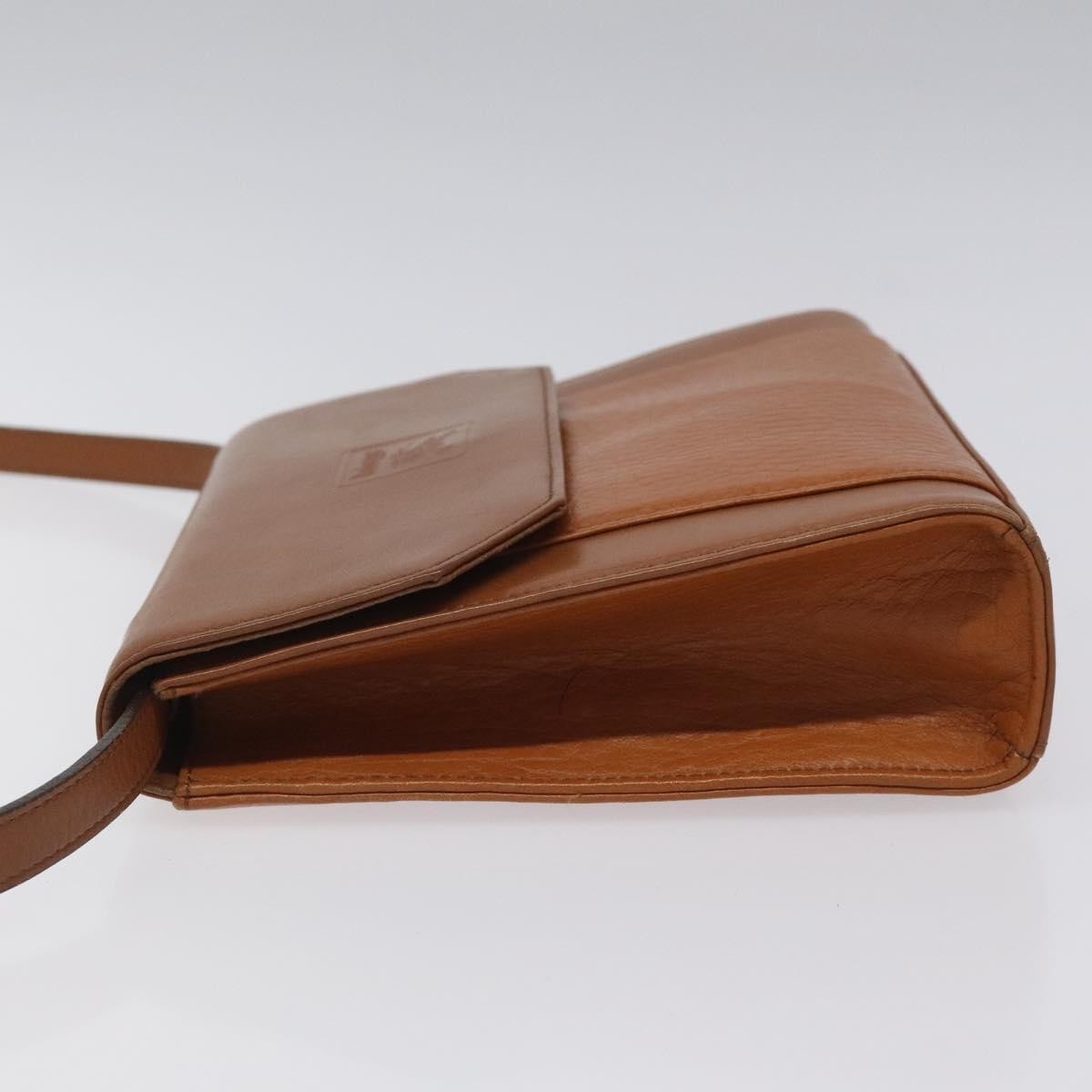 Burberry Vintage Flap Crossbody Bag Leather, BROWN, LEATHER, Shoulder bag