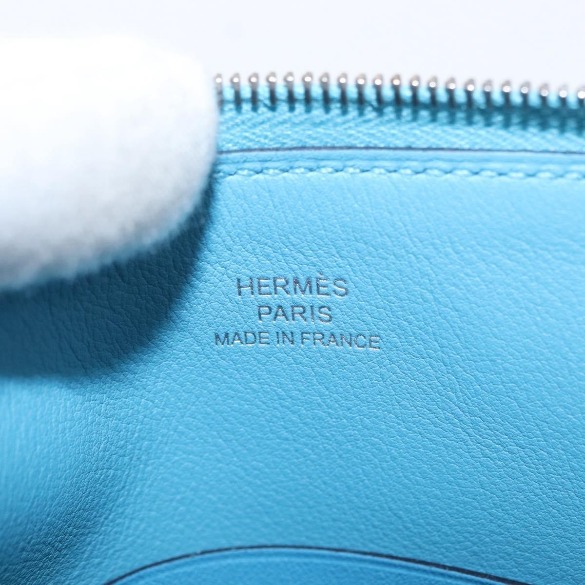 Hermes Carre Pocket Pouch Printed Swift, MULTICOLOUR, LEATHER, Clutche & pouche