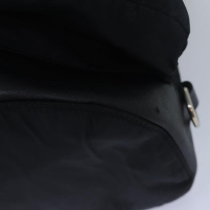 Prada Double Front Pocket Backpack Tessuto, BLACK, NYLON, Backpack
