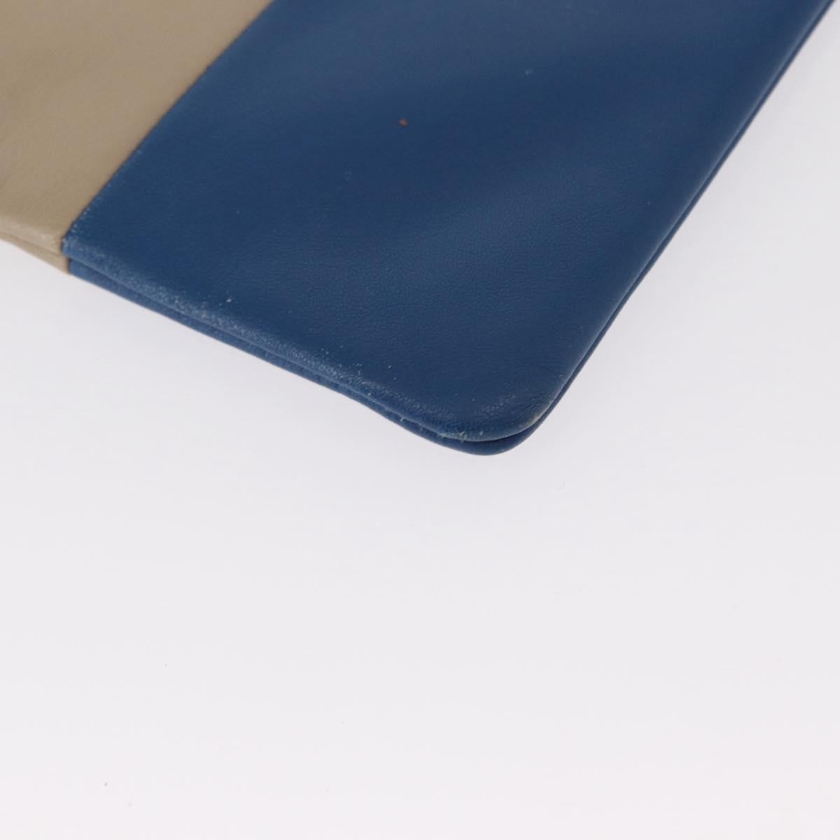 Celine Solo Pouch Leather, BEIGE, LEATHER, Clutche & pouche