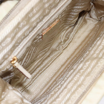 Prada Vintage Handbag Tessuto, BEIGE, NYLON, Handbag