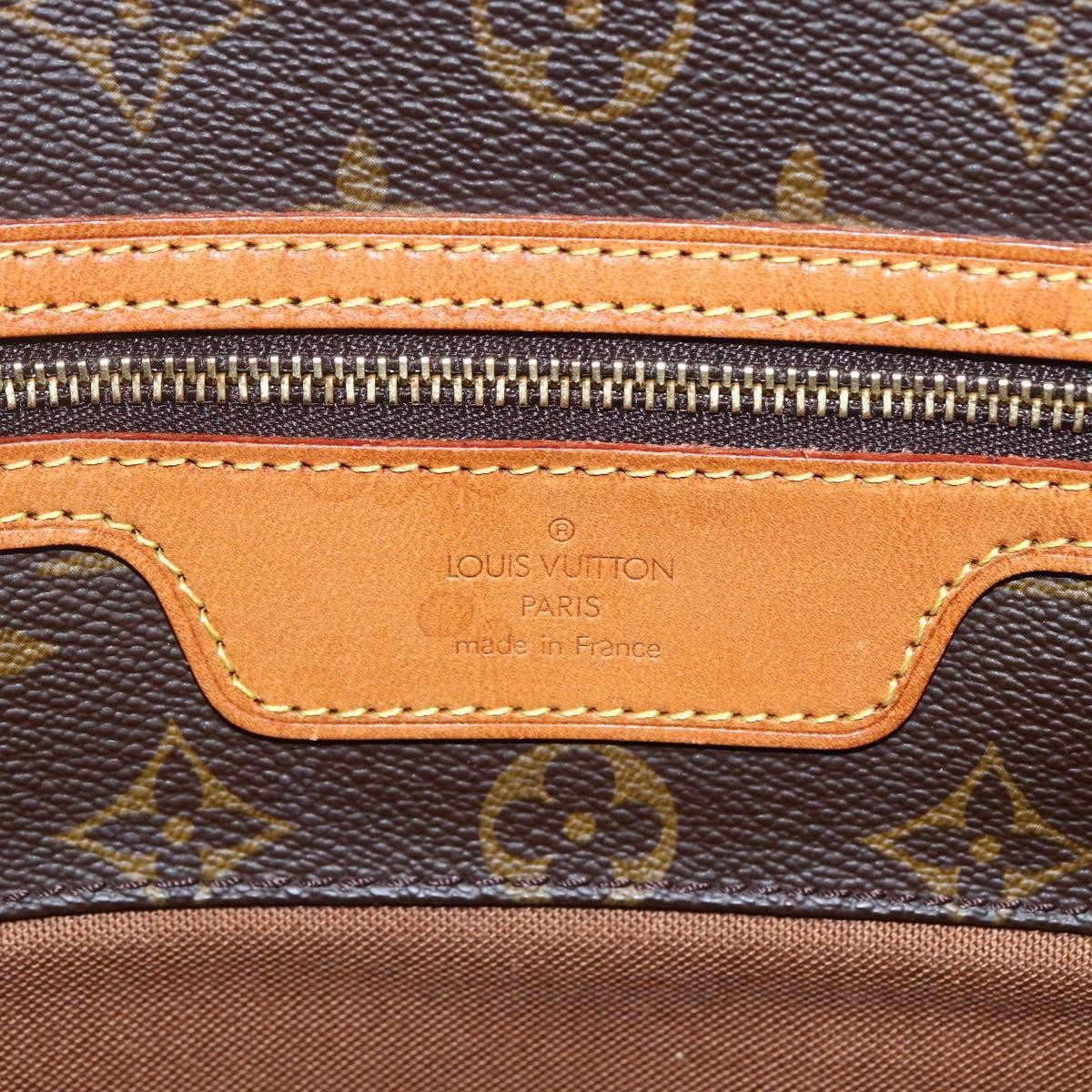 Louis Vuitton Shopping Sac Handbag Monogram Canvas, BROWN, CANVAS, Tote bag