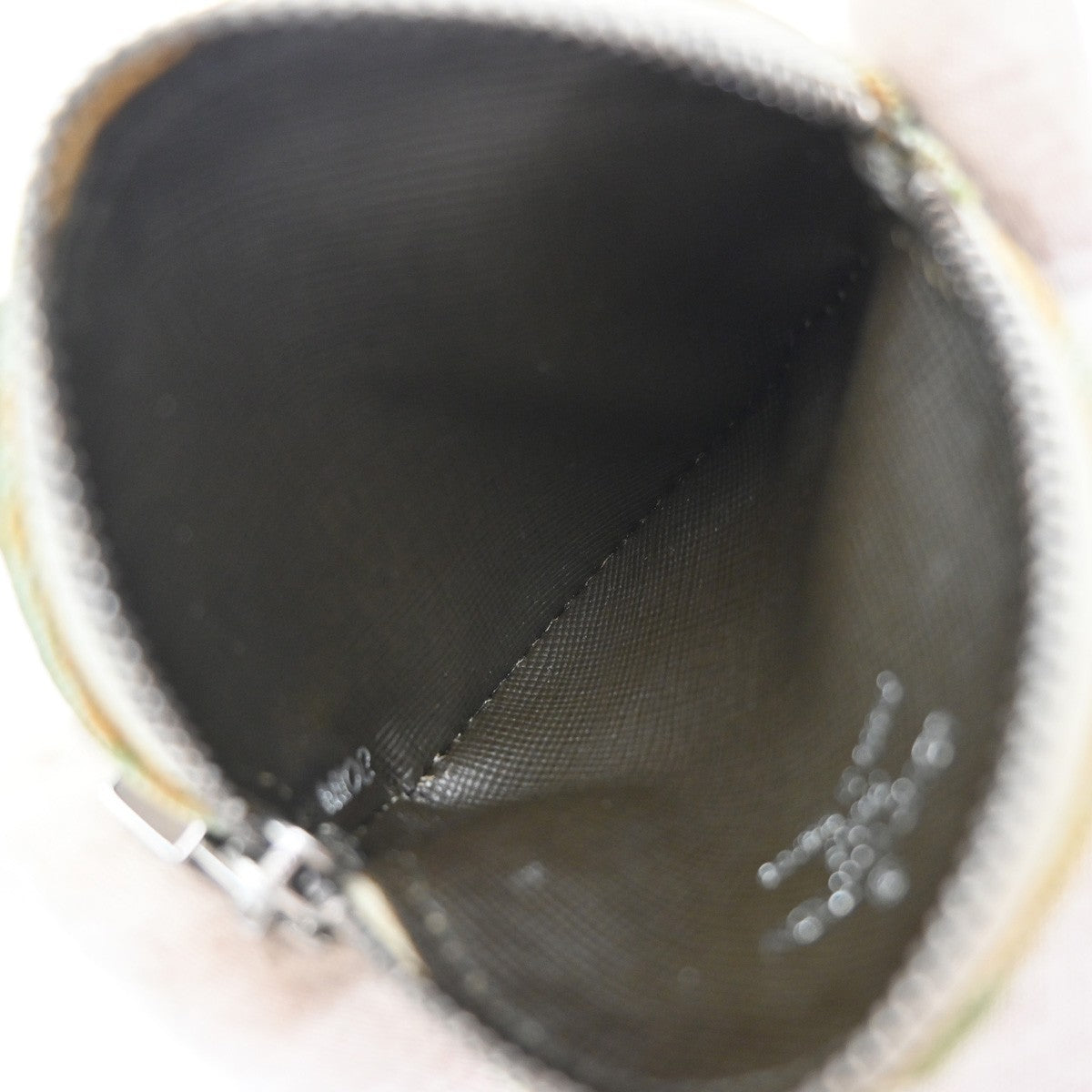 Louis Vuitton Round Coin Purse Mini Lin Croisette, GREEN, CANVAS, Wallets