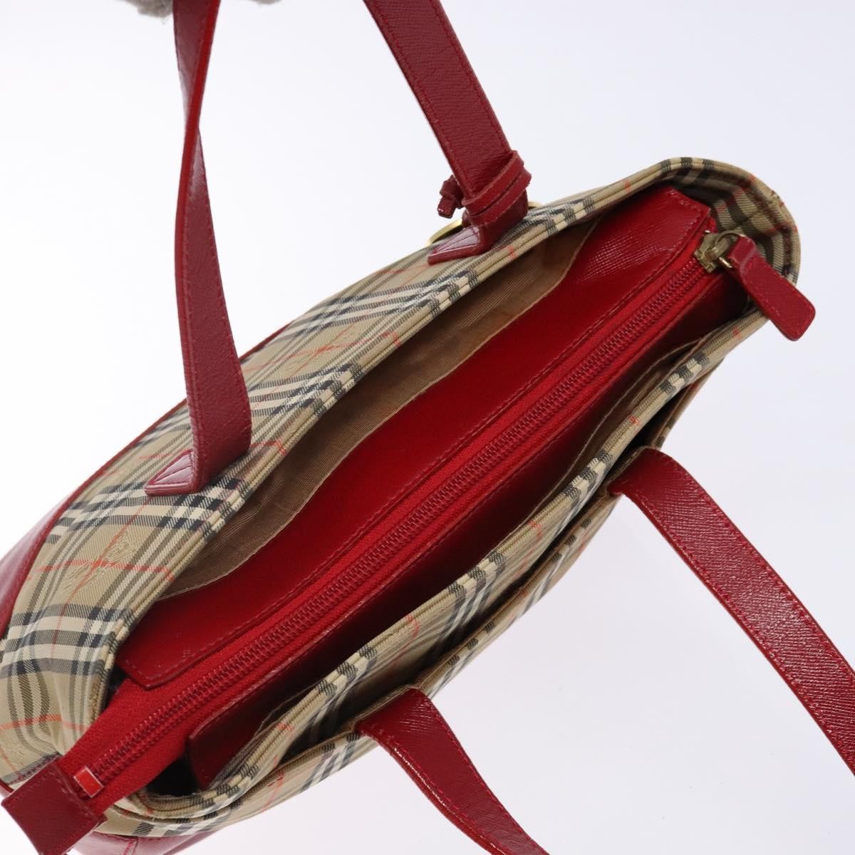 Burberry Nova Check Handbag Nova Check Canvas, BEIGE, CANVAS, Handbag