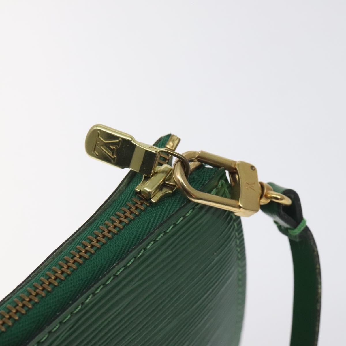 Louis Vuitton Petite Noe Handbag Monogram Canvas, GREEN, LEATHER, Clutche & pouche