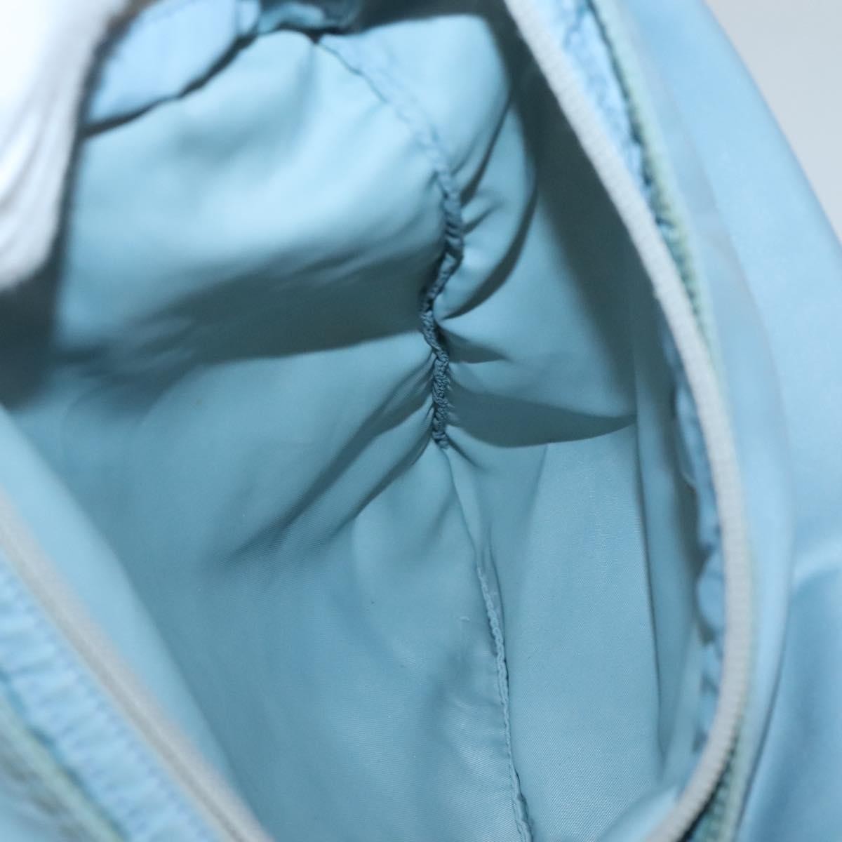 Prada Flat Messenger Bag Tessuto, BLUE, NYLON, Shoulder bag