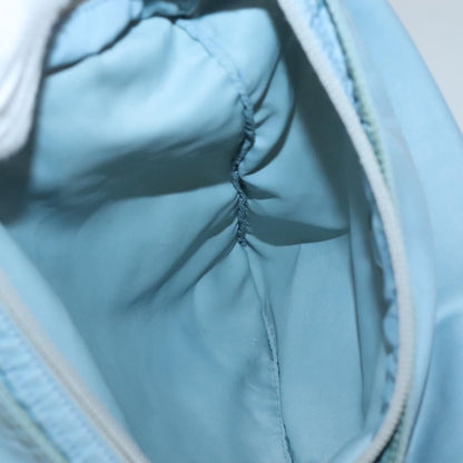 Prada Flat Messenger Bag Tessuto, BLUE, NYLON, Shoulder bag