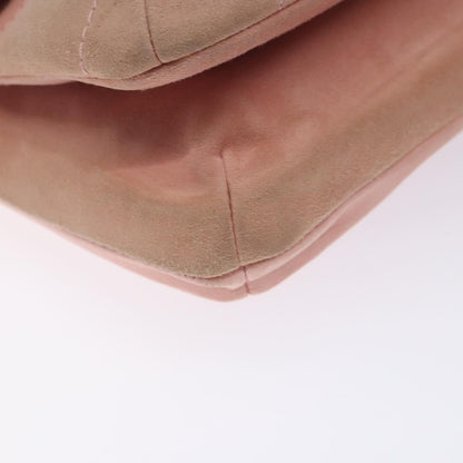 Chanel Giant Mademoiselle Lock Shoulder Bag Suede, PINK, SUEDE, Shoulder bag