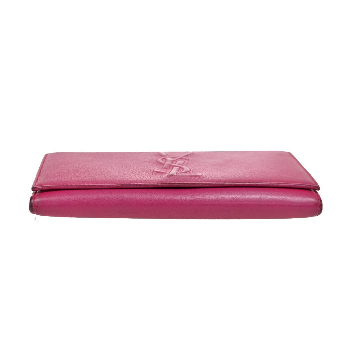 Saint Laurent Belle de Jour Flap Wallet Leather, PINK, LEATHER, Wallets