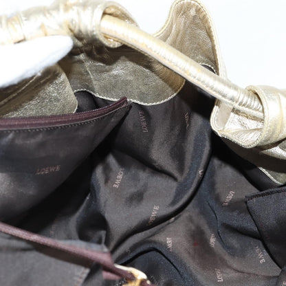 Loewe Anagram Logo Nappa Aire Hand Bag Leather, GOLD, LEATHER, Handbag