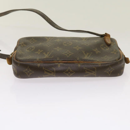 Louis Vuitton Pochette Marly Bandouliere Bag Monogram Canvas, BROWN, CANVAS, Crossbody bag