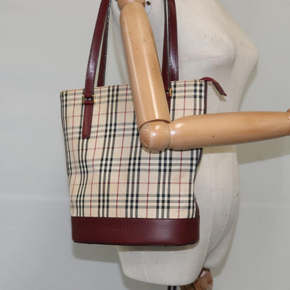 Burberry Nova Check Tote canvas check pattern, BEIGE, CANVAS, Tote bag