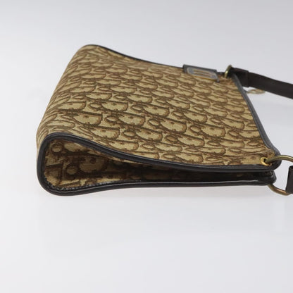 Christian Dior Vintage Trotter Shoulder Bag Canvas, BROWN, CANVAS, Shoulder bag