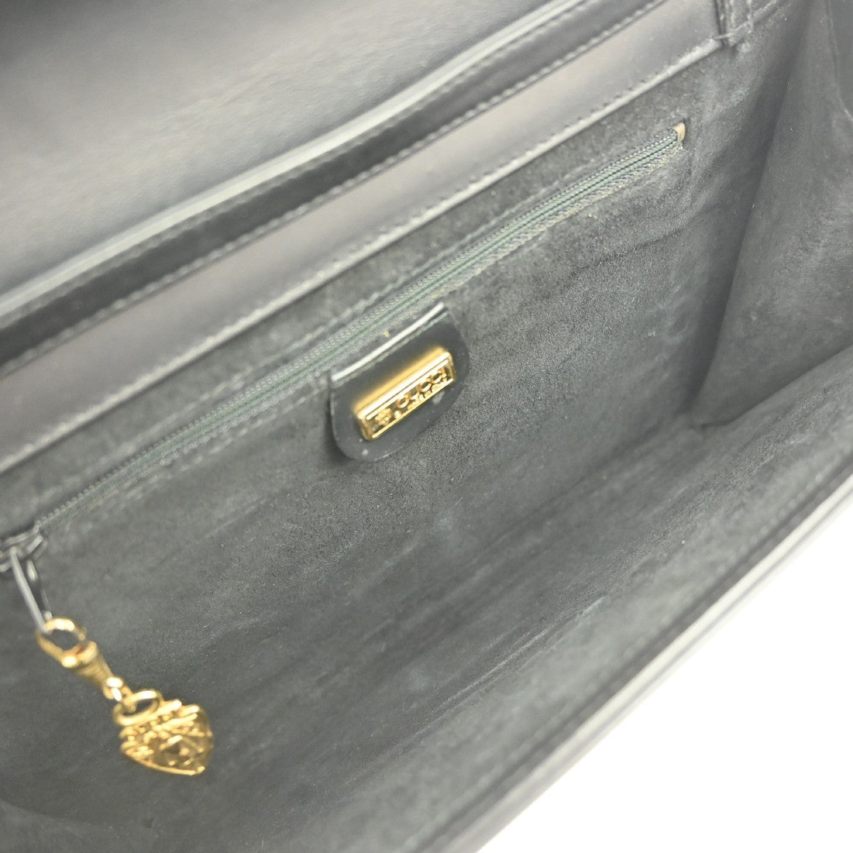 Gucci Vintage Shoulder Bag Leather, BLACK, LEATHER, Shoulder bag