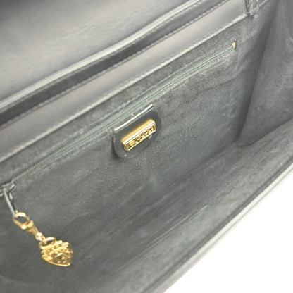 Gucci Vintage Shoulder Bag Leather, BLACK, LEATHER, Shoulder bag