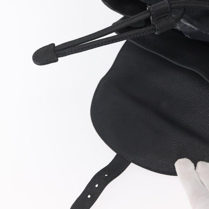 Gucci Vintage Bamboo Backpack Suede, NAVY, SUEDE, Backpack