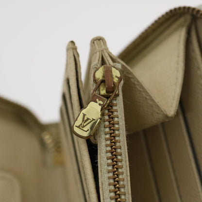 Louis Vuitton Zippy Organizer Damier, WHITE, CANVAS, Wallets