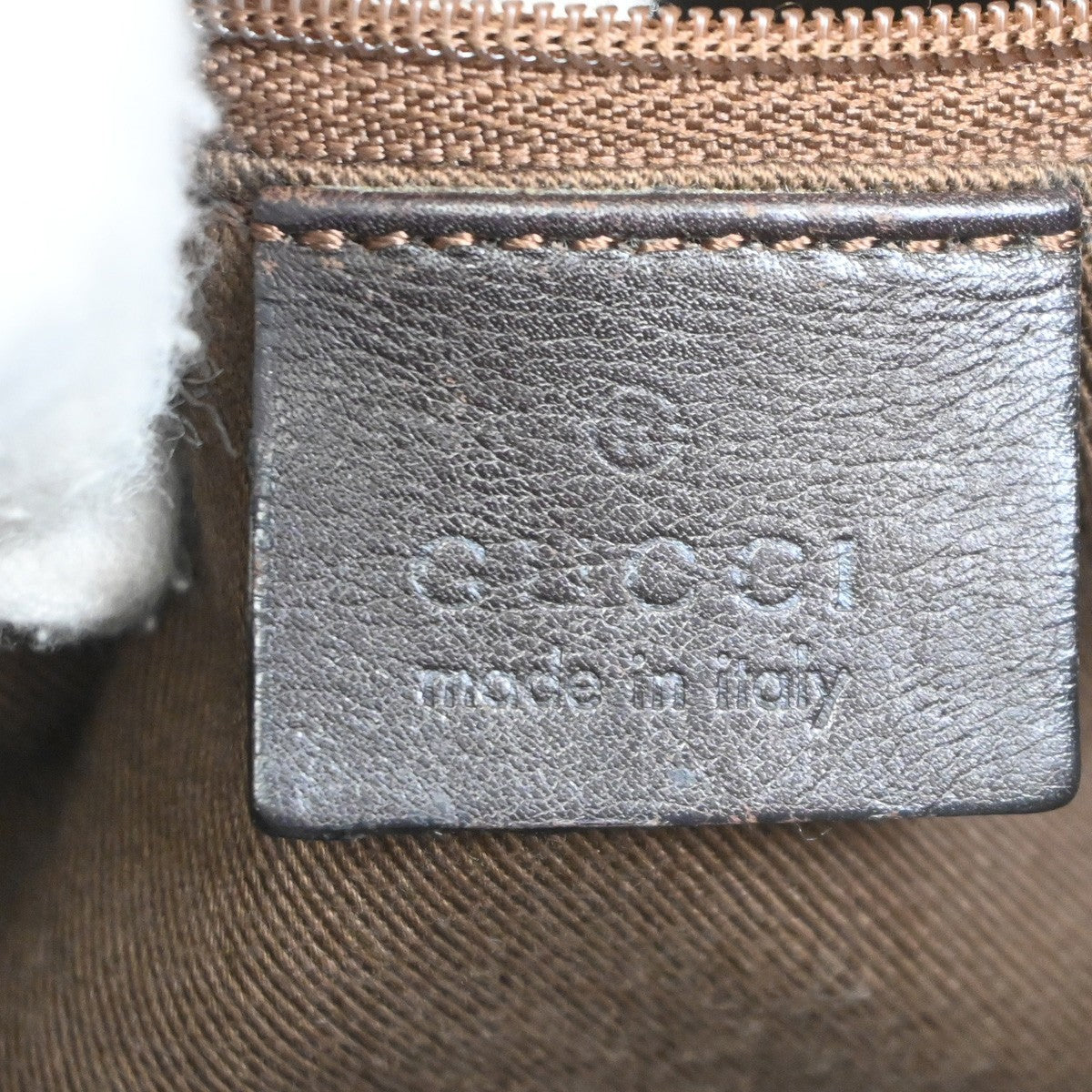 Gucci Vintage Bamboo Shoulder Bag Leather, BROWN, LEATHER, Shoulder bag