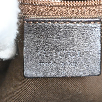 Gucci Vintage Bamboo Shoulder Bag Leather, BROWN, LEATHER, Shoulder bag