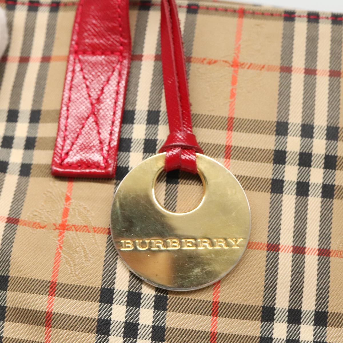 Burberry Nova Check Tote canvas check pattern, BEIGE, CANVAS, Tote bag