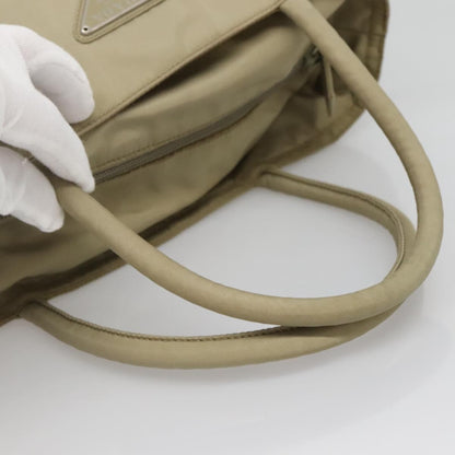 Prada Vintage Zip Tote Tessuto, BEIGE, NYLON, Tote bag
