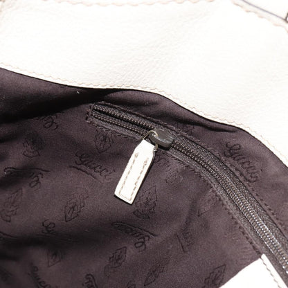 Gucci New Ladies Web Tote Guccissima Leather, WHITE, LEATHER, Tote bag
