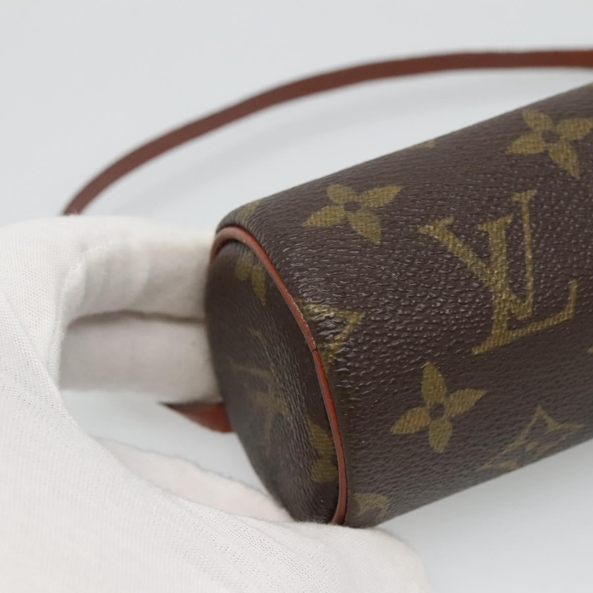 Louis Vuitton Papillon Pochette Monogram Canvas, BROWN, CANVAS, Clutche & pouche