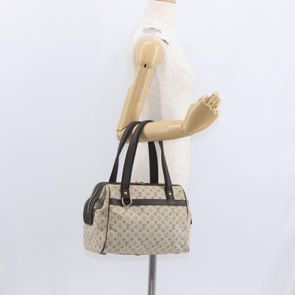 Louis Vuitton Josephine Handbag Mini Lin, KHAKI, CANVAS, Handbag