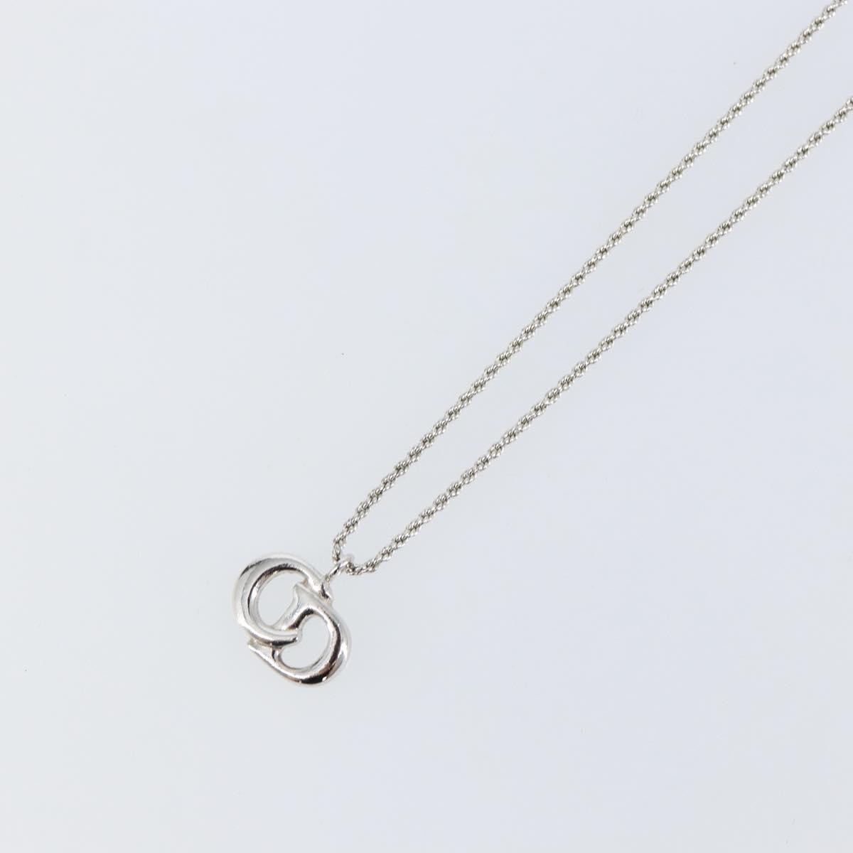 Christian Dior CD Logo necklace Metal, SILVER, METAL, Necklace