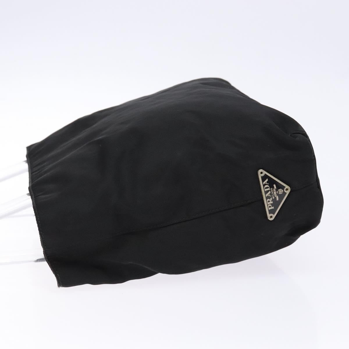 Prada Resin Handle Tote Tessuto, BLACK, NYLON, Tote bag