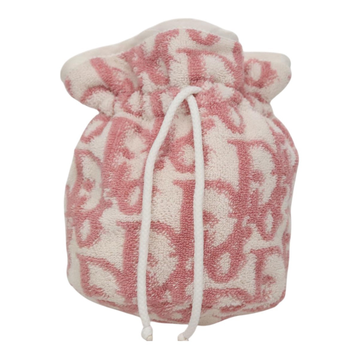 Christian Dior Vintage Trotter Pouch Pile, Pink, Canvas, Clutch