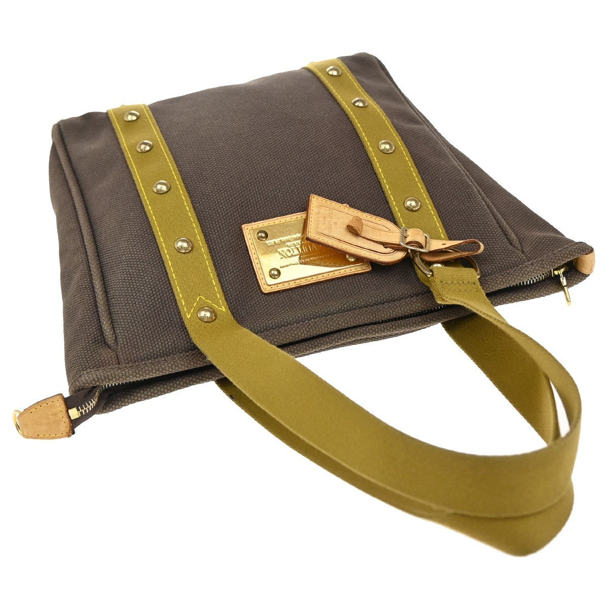 Louis Vuitton Antigua Tote Canvas, BROWN, CANVAS, Tote bag