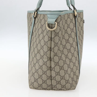 Gucci Joy Plus Tote GG Coated Canvas with Leather, BEIGE, PVC, Tote bag
