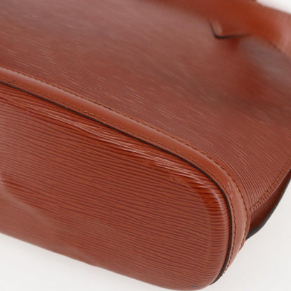 Louis Vuitton Lussac Handbag Epi Leather, BROWN, LEATHER, Shoulder bag