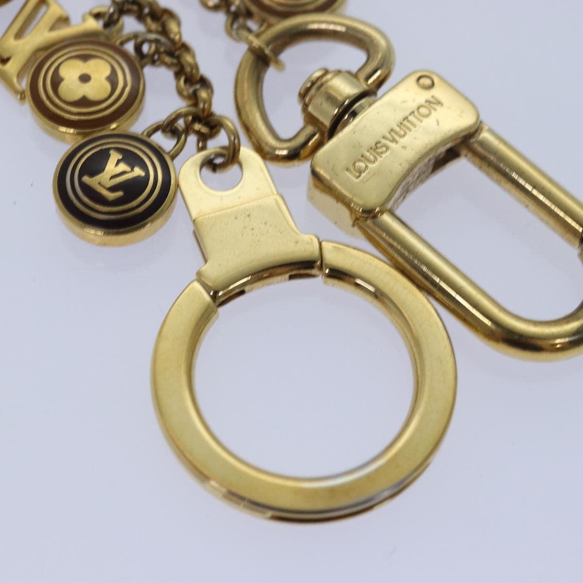 Louis Vuitton Pastilles Cles Bag Charm and Key Holder Metal and Enamel, GOLD, METAL, Charms and Keychains