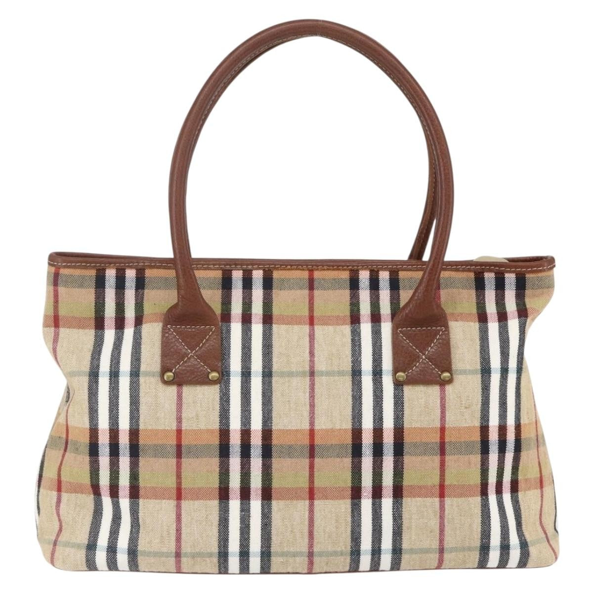 Burberry Nova Check Tote canvas check pattern, BEIGE, CANVAS, Tote bag