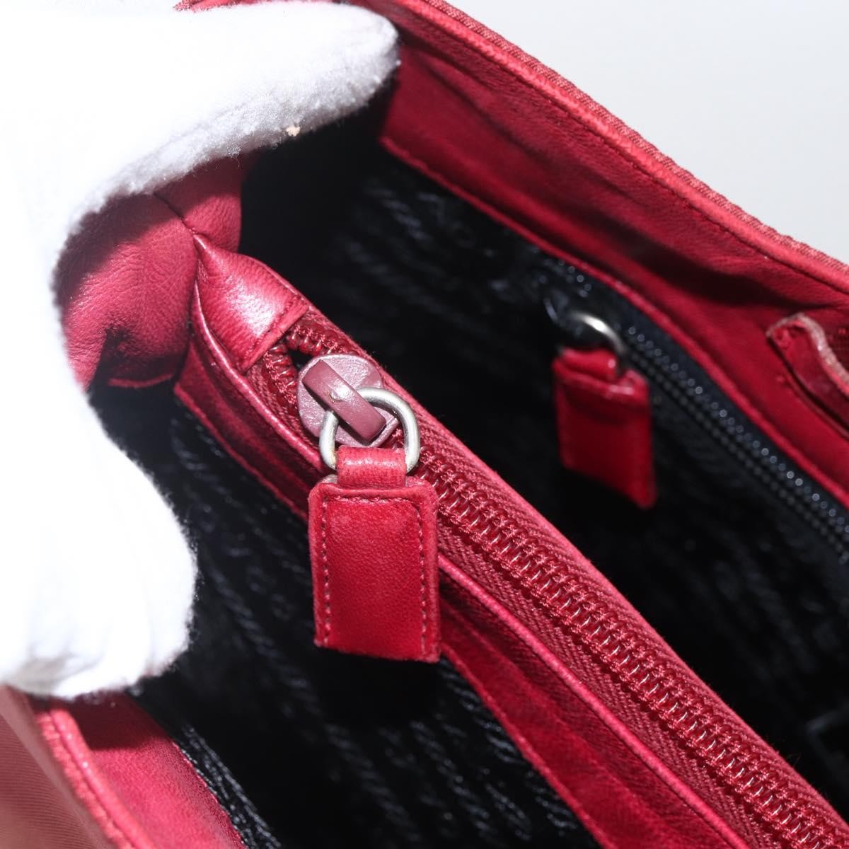 Prada Vintage Tote Tessuto, RED, NYLON, Tote bag