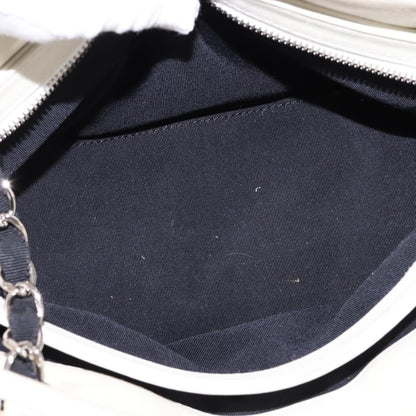 Chanel Just Mademoiselle Bag Woven Stitch Patent, BEIGE, PATENT_LEATHER, Handbag