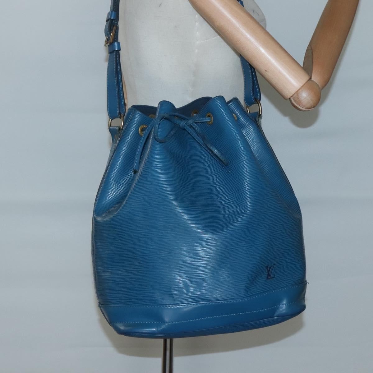 Louis Vuitton Noe Handbag Epi Leather, BLUE, LEATHER, Shoulder bag