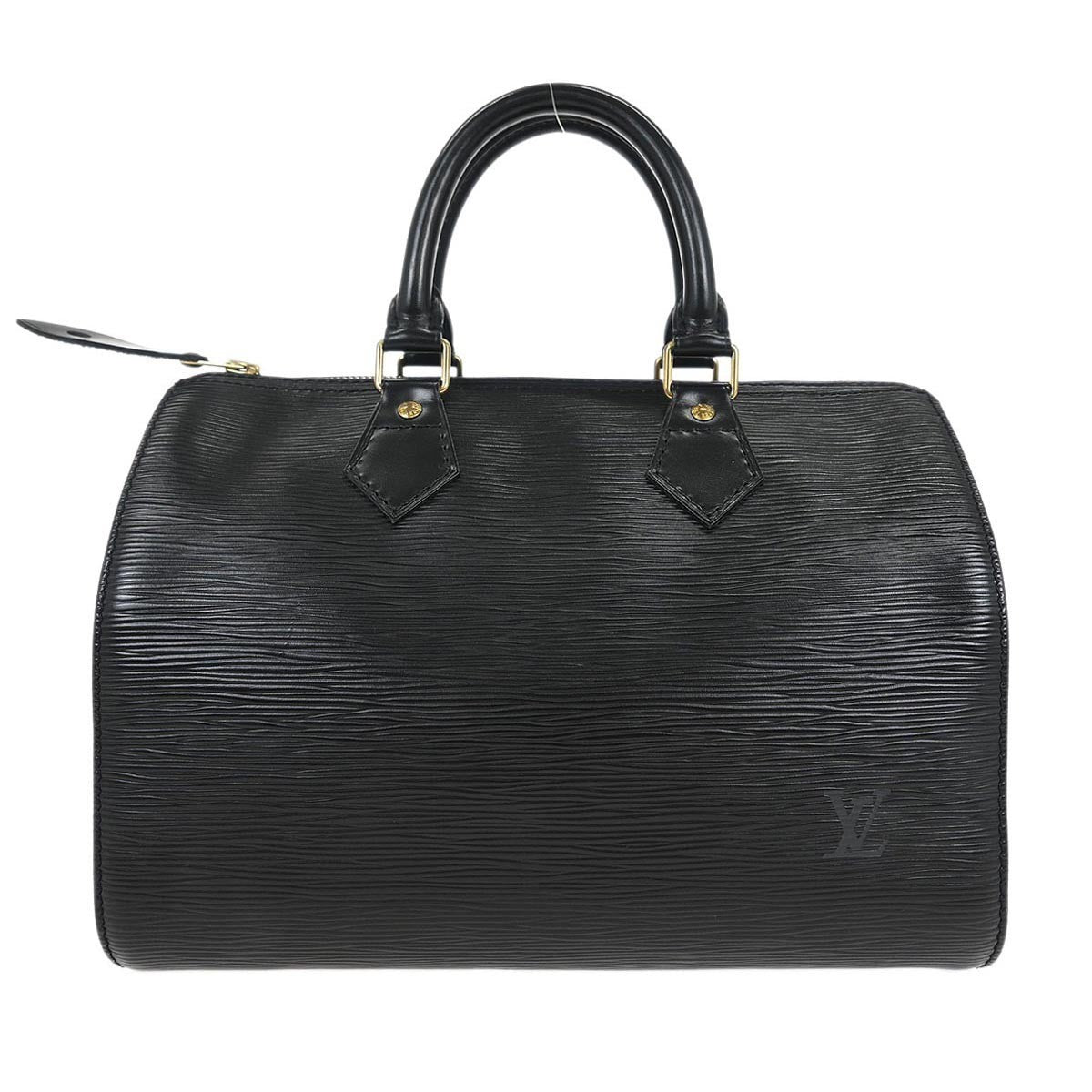 Louis Vuitton Speedy Handbag Epi Leather, BLACK, LEATHER, Handbag