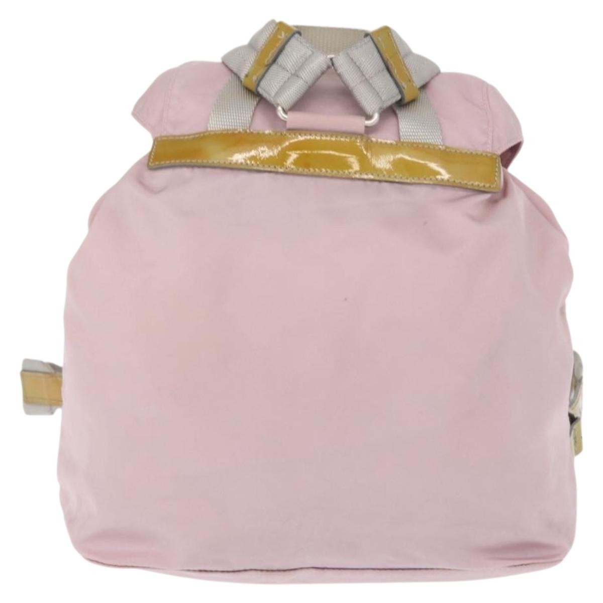 Prada Double Front Pocket Backpack Tessuto, PINK, NYLON, Backpack