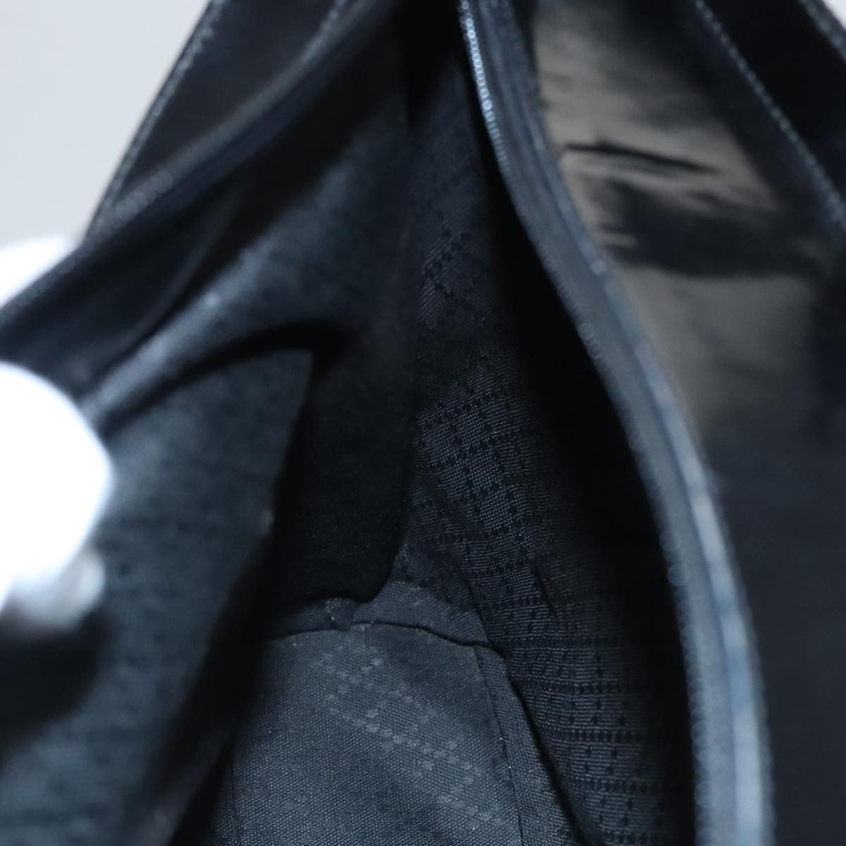 Gucci Vintage Bamboo Handle Tote Nylon, BLACK, NYLON, Tote bag