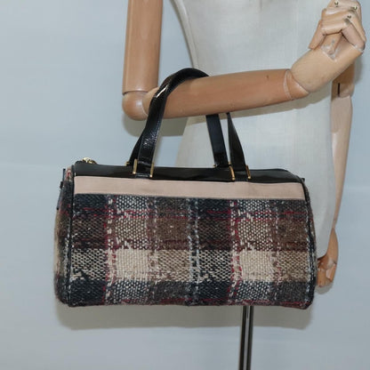 Burberry Nova Check Handbag Wool, BEIGE, WOOL, Handbag